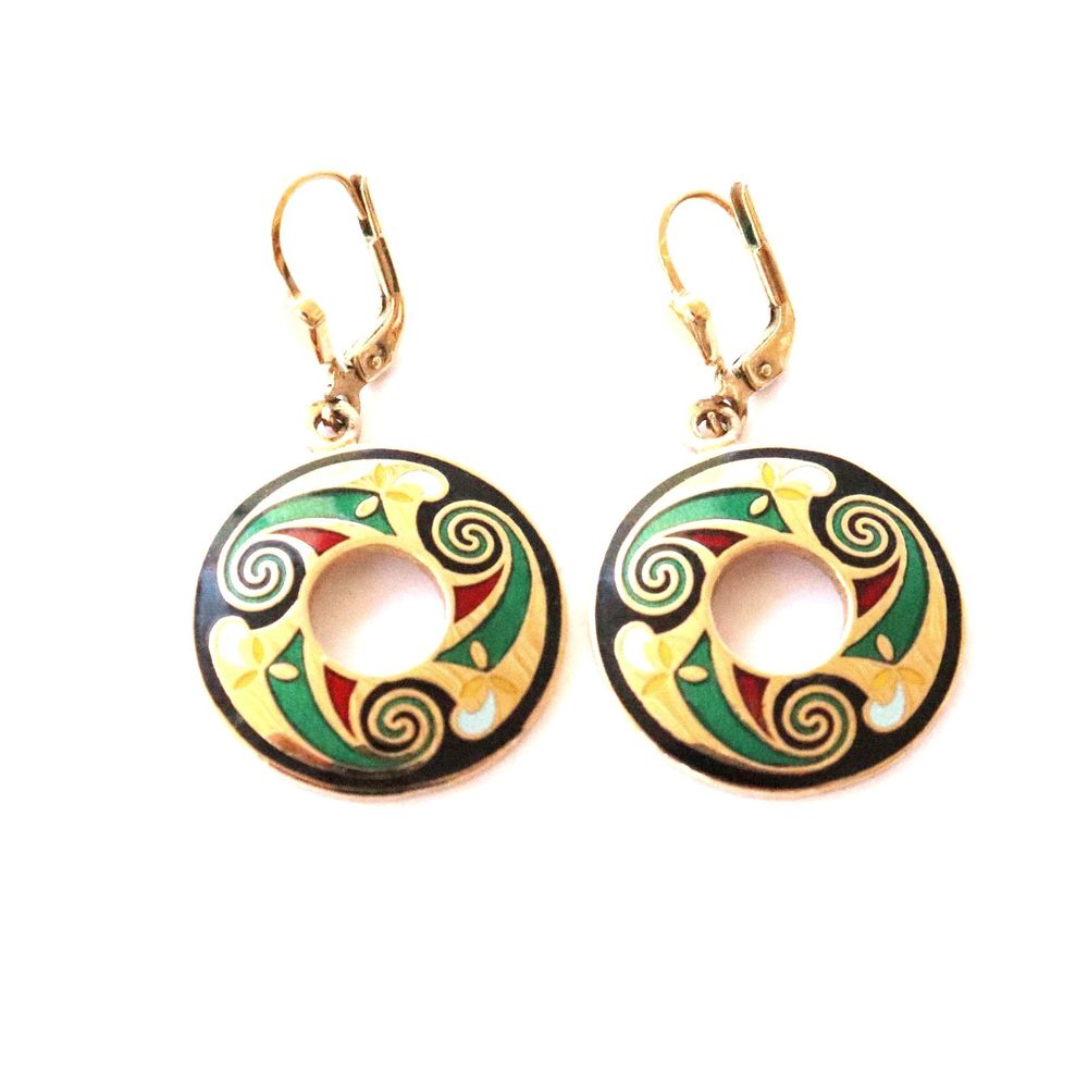 Christmas Wreath Dangle Earrings